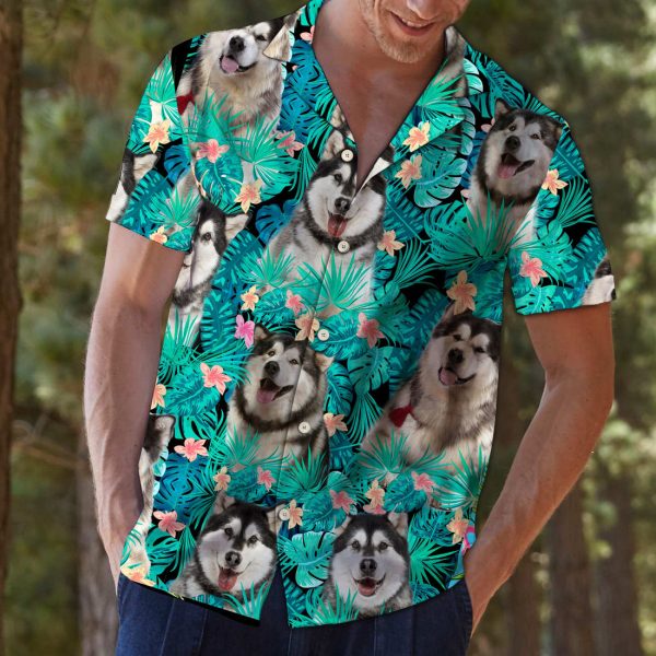 Alaskan Malamute Tropical T0207 - Hawaii Shirt Jezsport.com