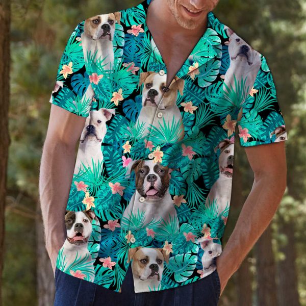 American Bulldog Tropical T0207 - Hawaii Shirt Jezsport.com