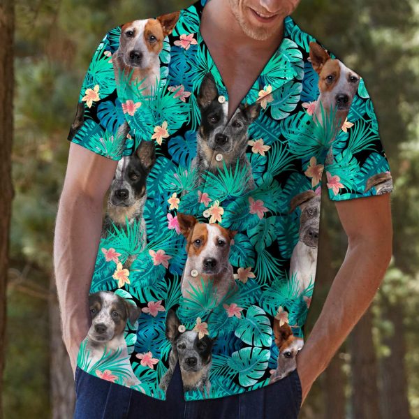 Australian Cattle Dog Tropical T0207 - Hawaii Shirt Jezsport.com