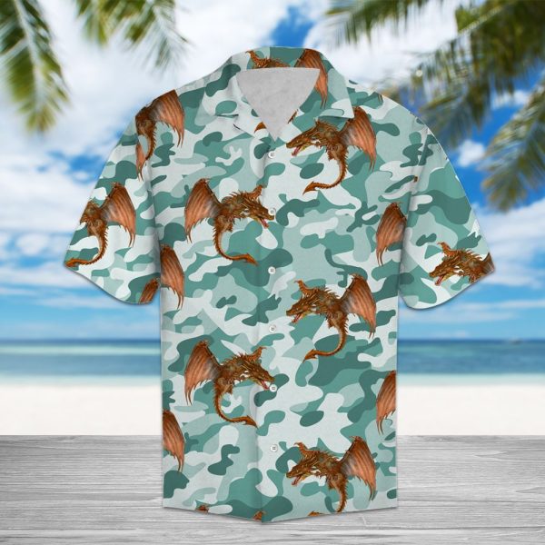 Dragon Camo Hawaii Shirt Jezsport.com