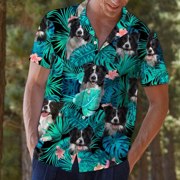 Border Collie Tropical T0207 - Hawaii Shirt Jezsport.com