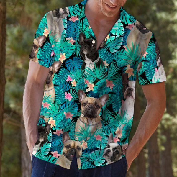 French Bulldog Tropical Hawaii Shirt Jezsport.com