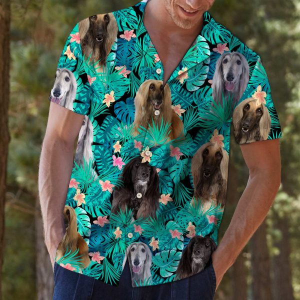 Afghan Hound Tropical T0307 - Hawaii Shirt Jezsport.com