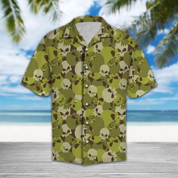 Amazing Camouflage of Skull H2724 - Hawaii Shirt Jezsport.com