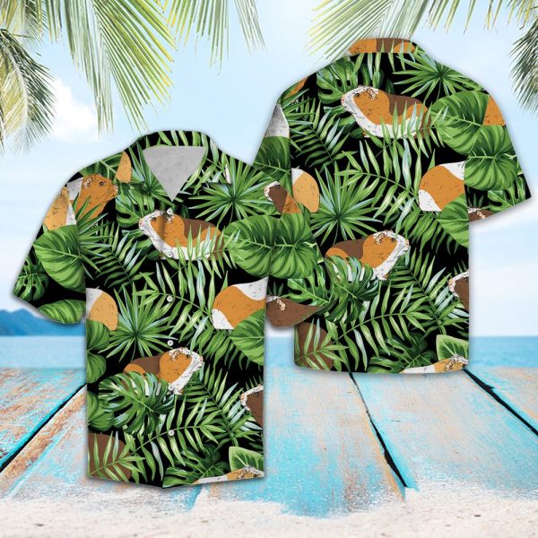 Guinea Pig Green Tropical Hawaii Shirt Jezsport.com