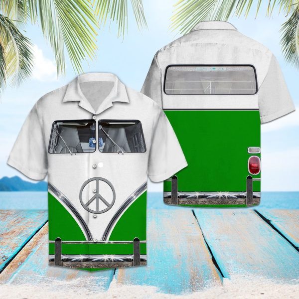 Green Hippie Bus Hawaii Shirt Jezsport.com