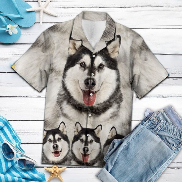 Awesome Alaskan Malamute G5703 - Hawaii Shirt Jezsport.com