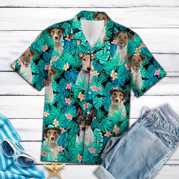 Fox Terrier Tropical Hawaii Shirt Jezsport.com