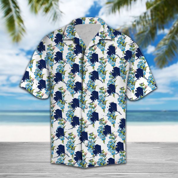 Alaska Alpine Forget Me Not Flower H3736 - Hawaii Shirt Jezsport.com