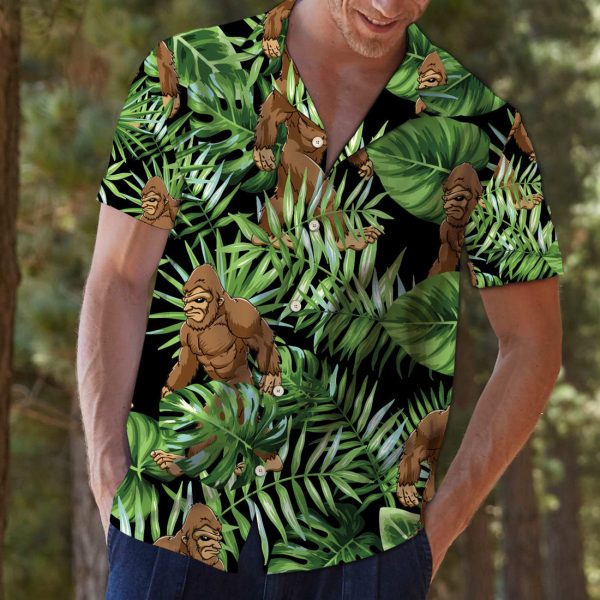 Bigfoot Green Tropical G5703 - Hawaii Shirt Jezsport.com