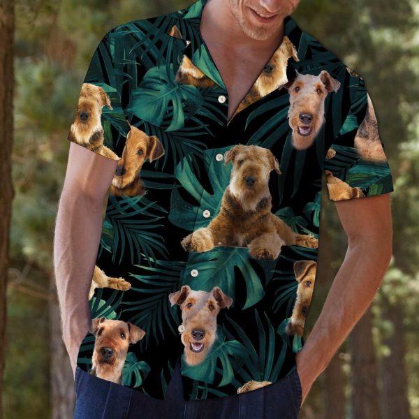 Airedale Terrier Tropical Jungle G5706 - Hawaii Shirt Jezsport.com