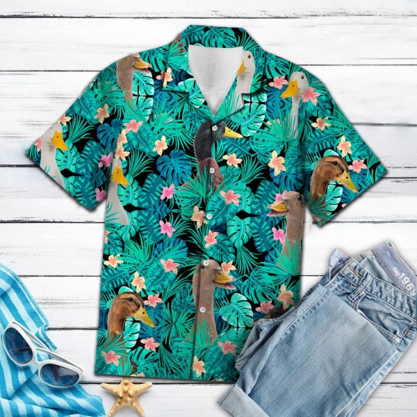 Duck Tropical Hawaii Shirt Jezsport.com