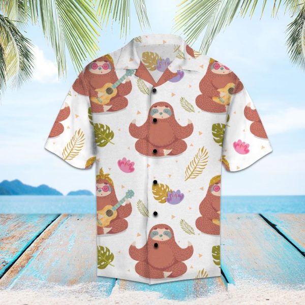 Amazing Sloth Playing Ukulele H67208 - Hawaii Shirt Jezsport.com