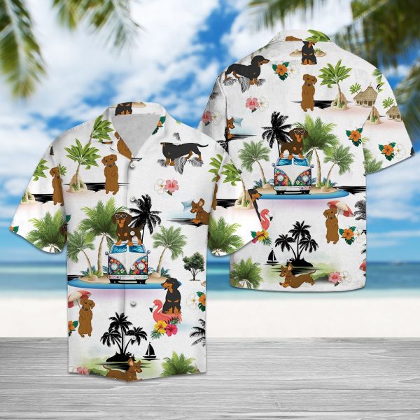 Dachshund Vacation Hawaii Shirt Jezsport.com