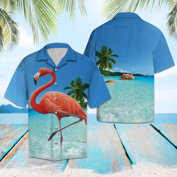 Flamingo At The Beach Hawaii Shirt Jezsport.com