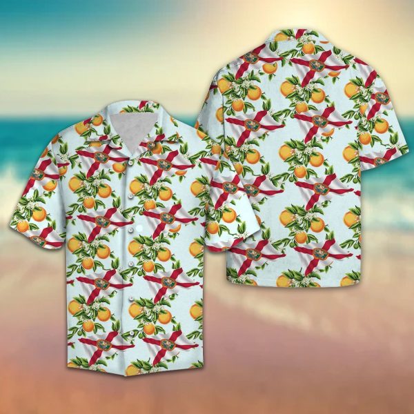 Florida Orange Blossom Hawaii Shirt Jezsport.com