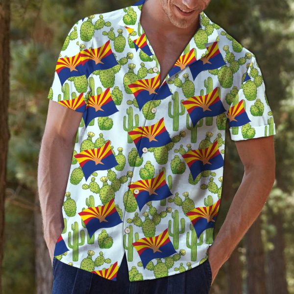 Arizona Saguaro Cactus Blossom G5707 - Hawaii Shirt Jezsport.com