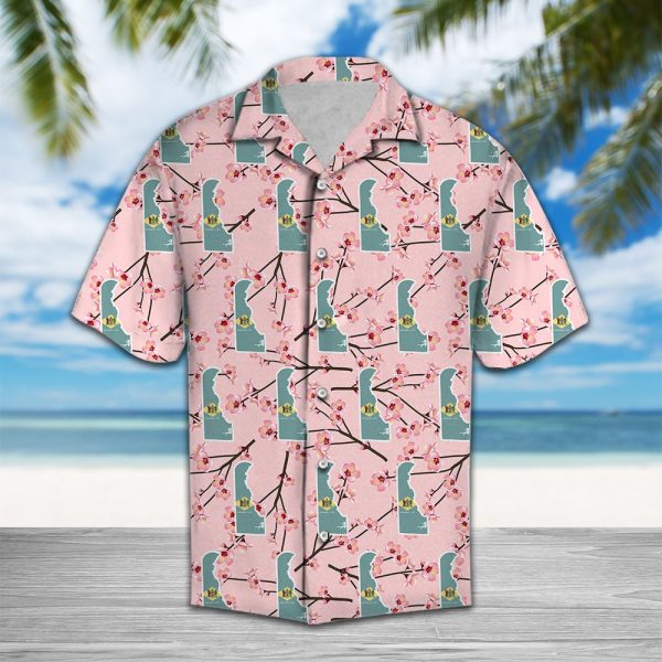 Delaware Peach Blossom Hawaii Shirt Jezsport.com