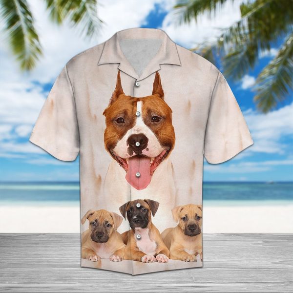 American Staffordshire Terrier Great D0807 - Hawaii Shirt Jezsport.com