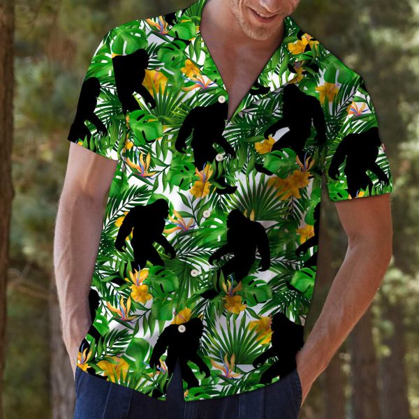 Bigfoot Tropical Wild Flower T0807 - Hawaii Shirt Jezsport.com