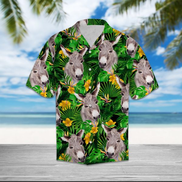 Donkey Tropical Wild Flower Hawaii Shirt Jezsport.com