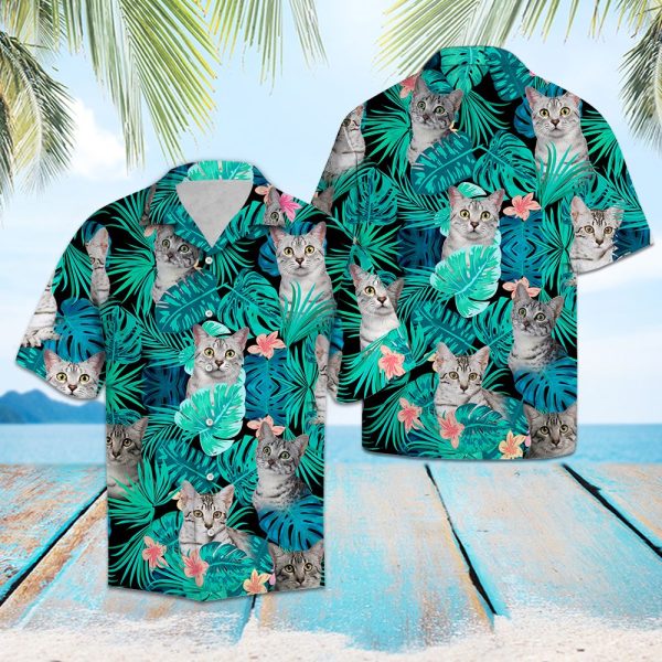 Egyptian Mau Green Tropical Hawaii Shirt Jezsport.com