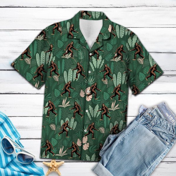 Bigfoot Tropical Palm T0807 - Hawaii Shirt Jezsport.com