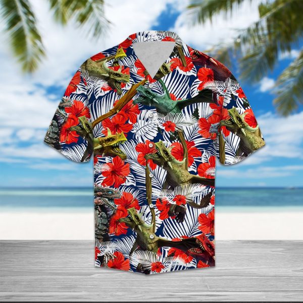 Dragon Hibiscus Flower Hawaii Shirt Jezsport.com