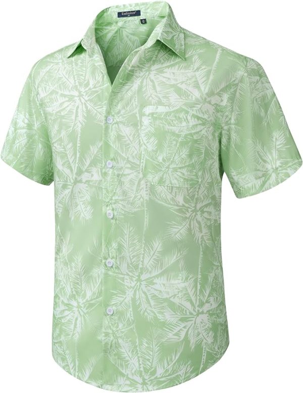 Men's Hawaiian Shirts Short Sleeve Casual Floral Button Down Tropical Shirt Summer Holiday Beach Aloha Hawaii Shirt Jezsport.com