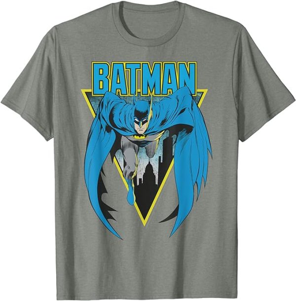 DC Comics Batman Bat Strike T-Shirt, Olive Heather Jezsport.com