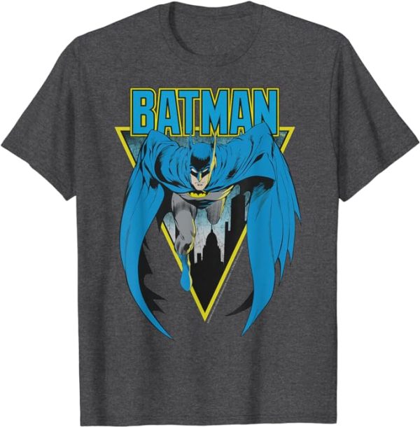 DC Comics Batman Bat Strike T-Shirt, Dark Heather Grey Jezsport.com
