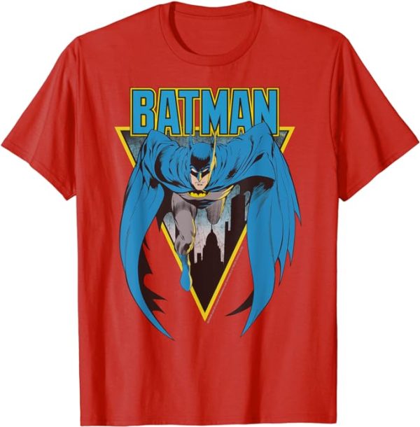 DC Comics Batman Bat Strike T-Shirt, Red Jezsport.com