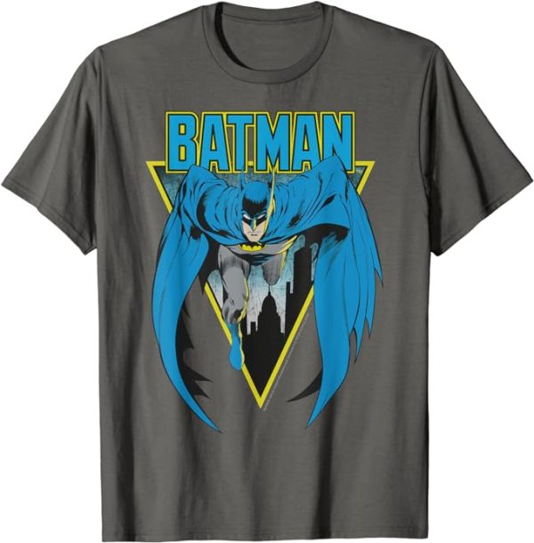 DC Comics Batman Bat Strike T-Shirt, Asphalt Grey Jezsport.com