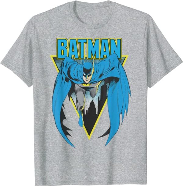 DC Comics Batman Bat Strike T-Shirt, Heather Grey Jezsport.com