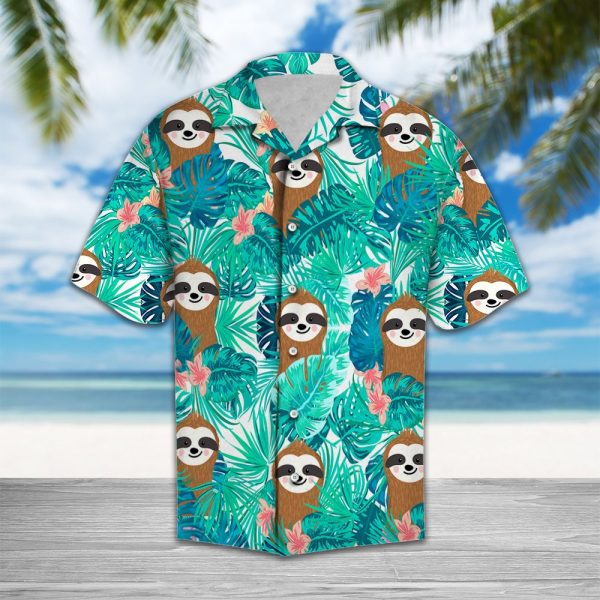 Sloth Hawaii Shirt Summer Shirt For Men and Women Jezsport.com