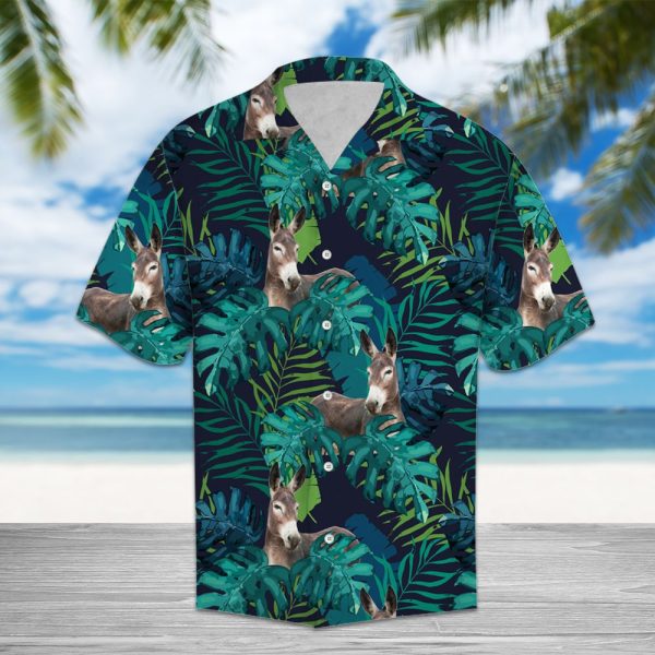 Tropical Donkey Hawaii Shirt, Summer Shirt For Men and Women, Short Sleeve Jezsport.com