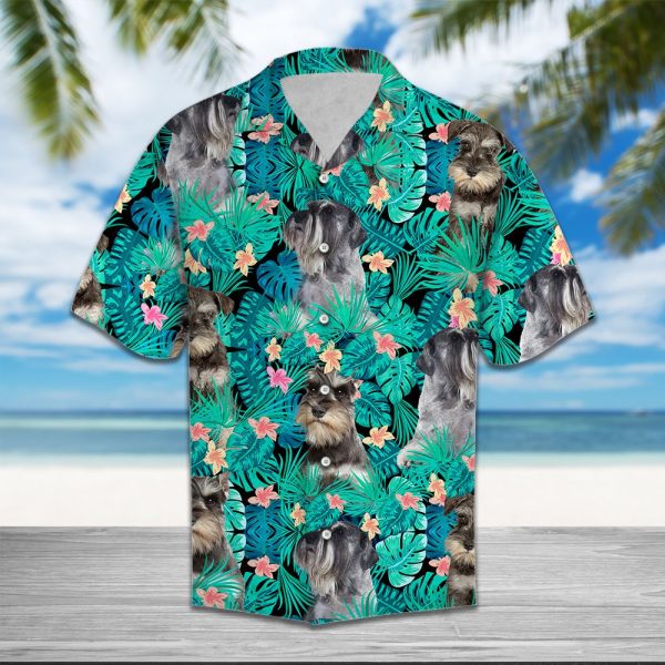 Miniature Schnauzer Tropical Hawaii Shirt Summer Shirt For Men and Women Jezsport.com