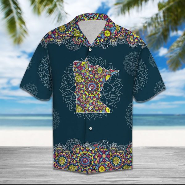 Minnesota Mandala Hawaii Shirt Summer Shirt For Men and Women Jezsport.com