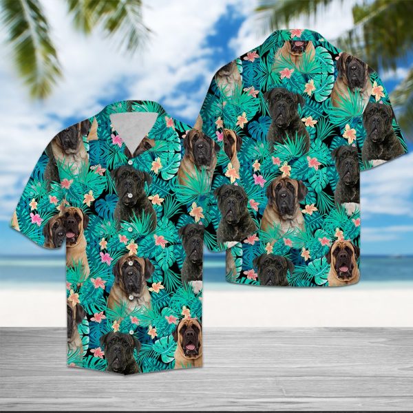 Mastiff Tropical Hawaii Shirt, Summer Shirt For Men and Women, Short Sleeve Jezsport.com