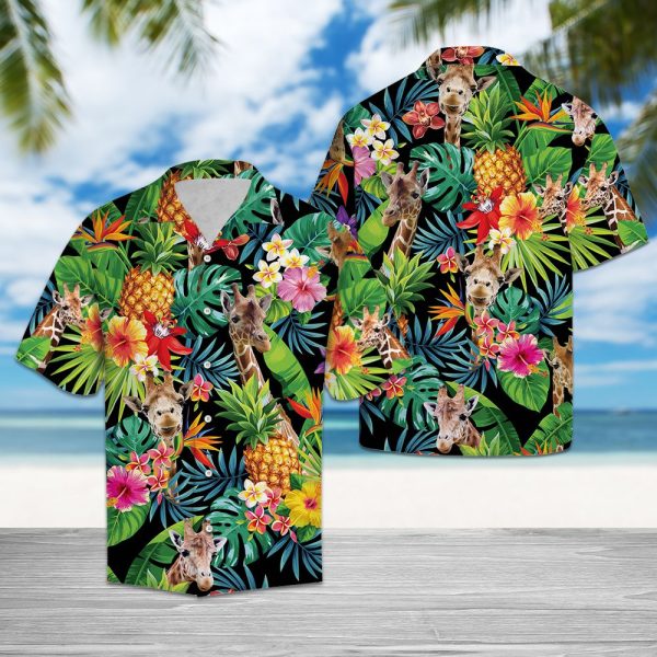 Hiding Giraffe Hawaii Shirt, Summer Shirt For Men and Women Jezsport.com