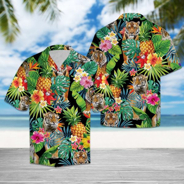 Hiding Tiger Hawaii Shirt, Summer Shirt For Men and Women Jezsport.com