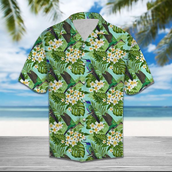 Hummingbird Tropical Flower Hawaii Shirt, Summer Shirt For Men and Women Jezsport.com