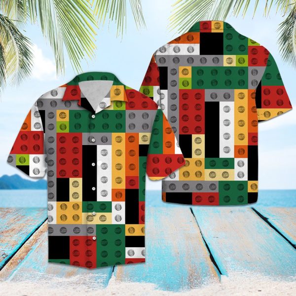 Colorful Pieces Lego Hawaii Shirt, Summer Shirt For Men and Women, Short Sleeve Jezsport.com