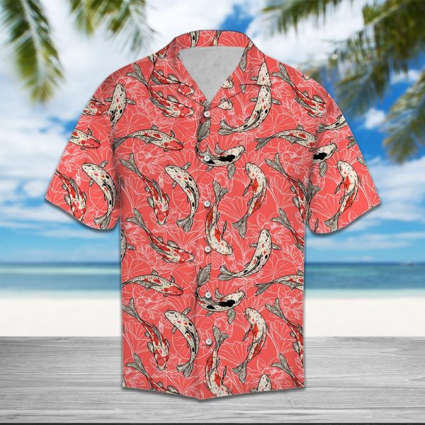 Koi Fish Flower Hawaii Shirt, Summer Shirt For Men and Women Jezsport.com