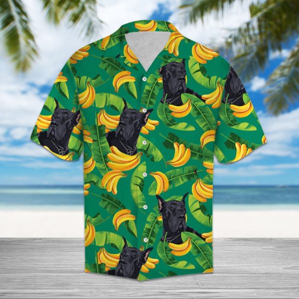 Tropical Banana Great Dane Hawaii Shirt Summer Shirt For Men and Women Jezsport.com