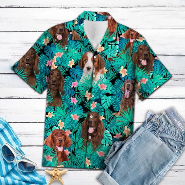 Irish Setter Tropical Hawaii Shirt, Summer Shirt For Men and Women Jezsport.com