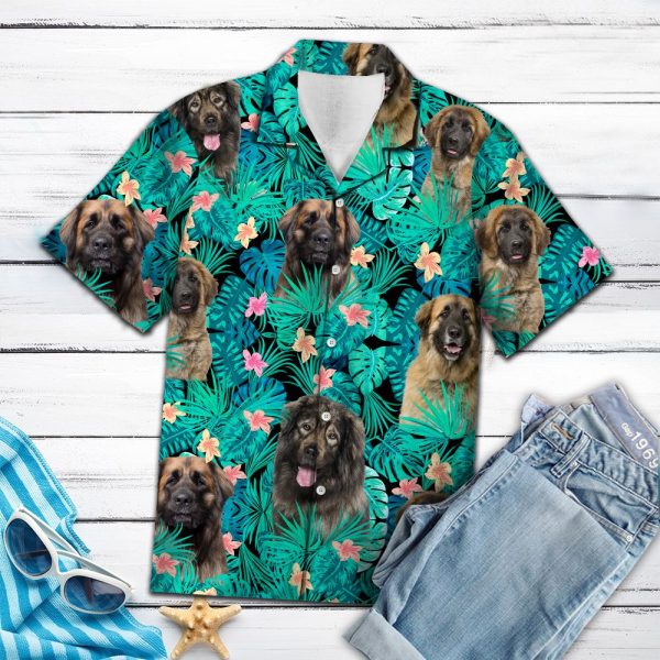 Leonberger Tropical Hawaii Shirt Summer Shirt For Men and Women Jezsport.com