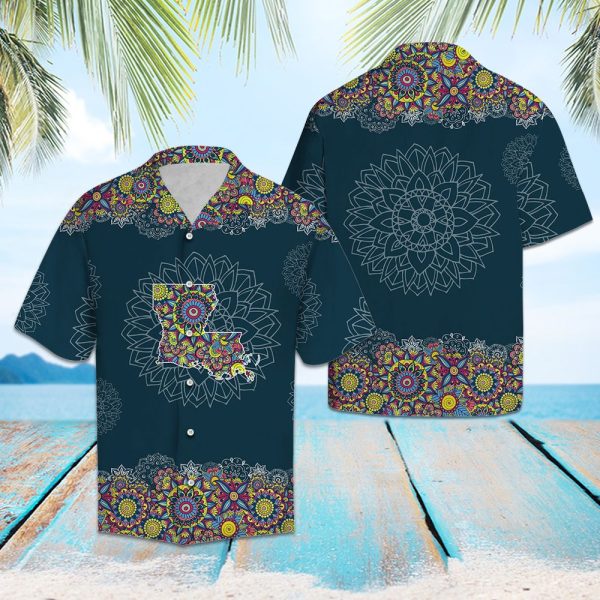 Louisiana Mandala Hawaii Shirt Summer Shirt For Men and Women Jezsport.com