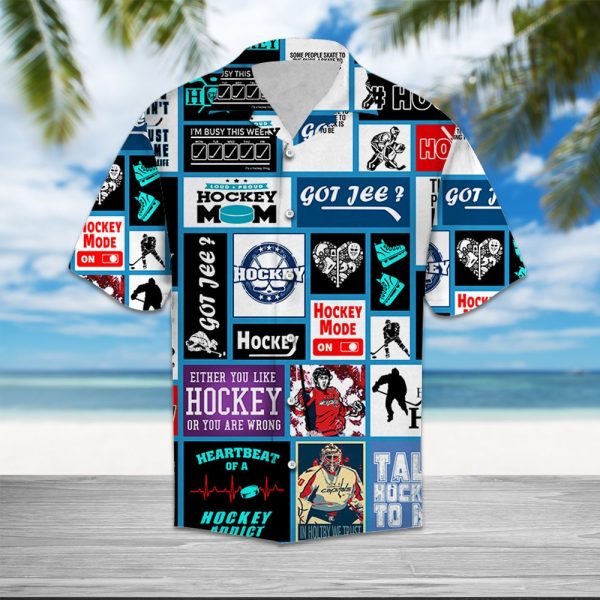 Hockey Heartbeat Hawaii Shirt, Summer Shirt For Men and Women Jezsport.com