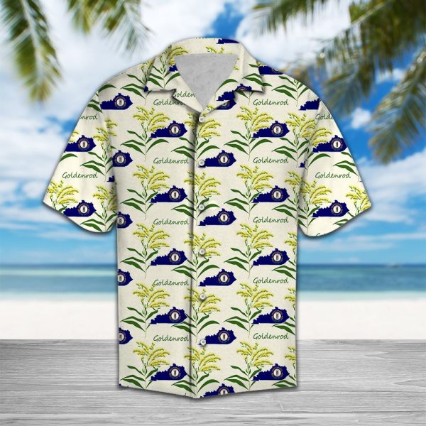 Kentucky Goldenrod Flower Hawaii Shirt, Summer Shirt For Men and Women Jezsport.com